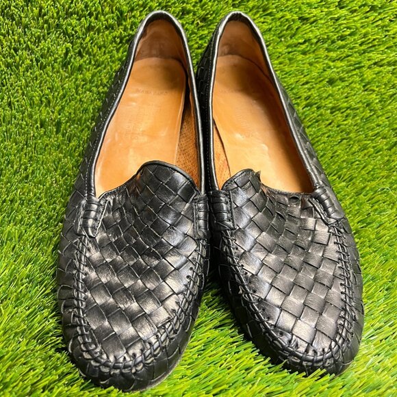 Allen Edmonds Maratano Mens Size 8.5 Black Classic Woven Leather Loafers Shoes main image 10